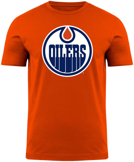 Edmonton Oilers NHL Primary Logo Orange T-Shirt
