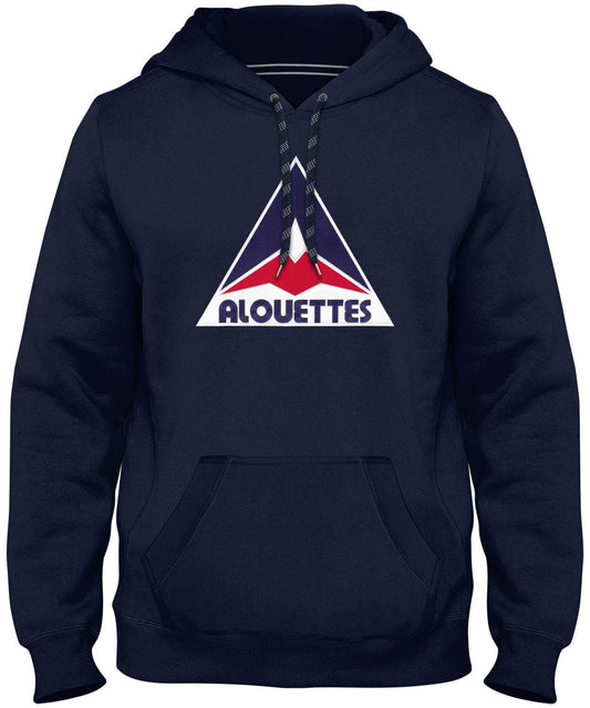 Montreal Alouettes CFL Bulletin Express East Retro Logo Navy Hoodie