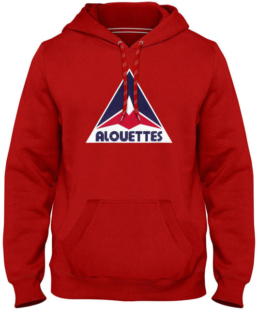 Montreal Alouettes CFL Bulletin Express East Retro Logo Red Hoodie