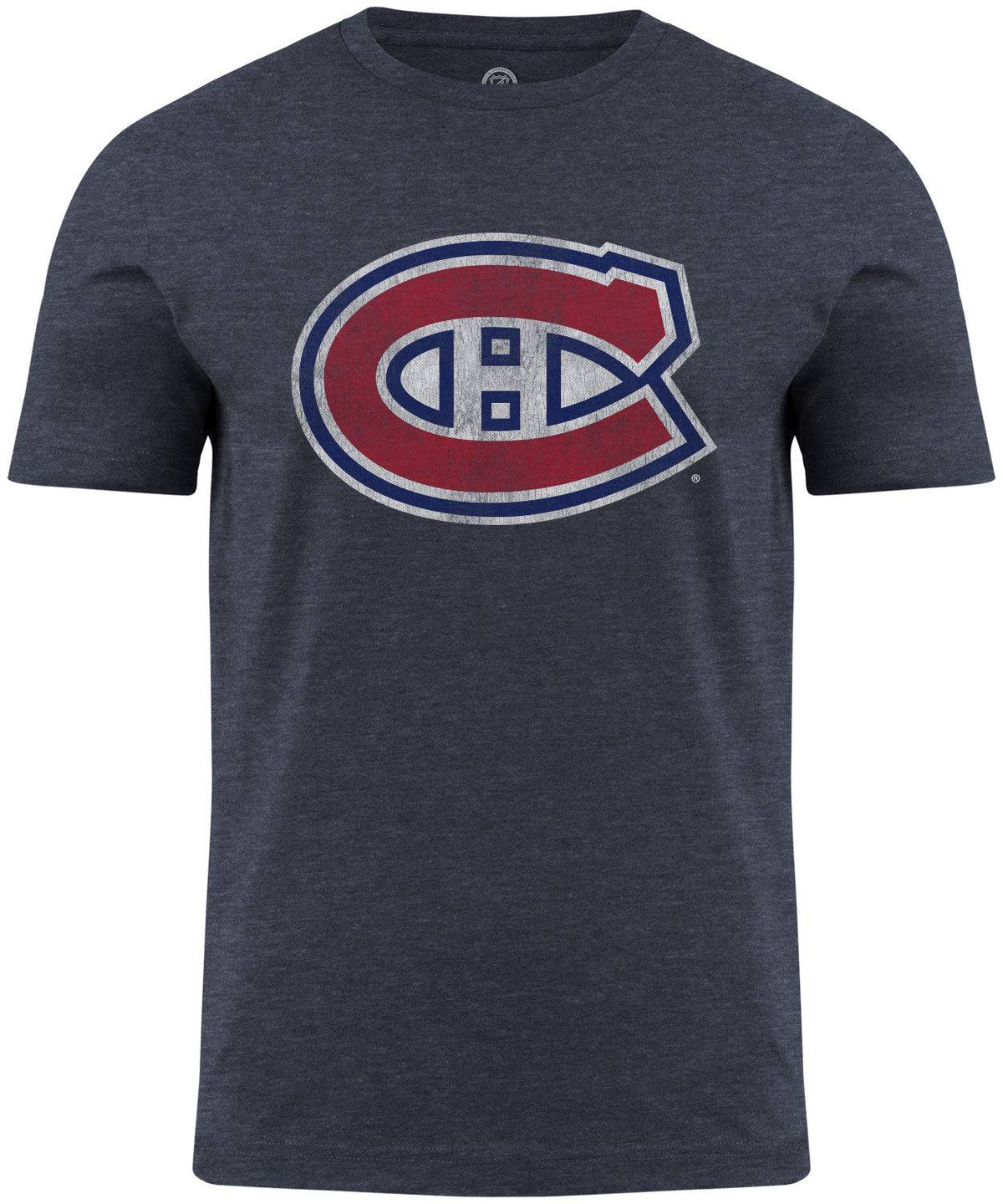 Montreal Canadiens NHL Distressed Logo Navy T-Shirt