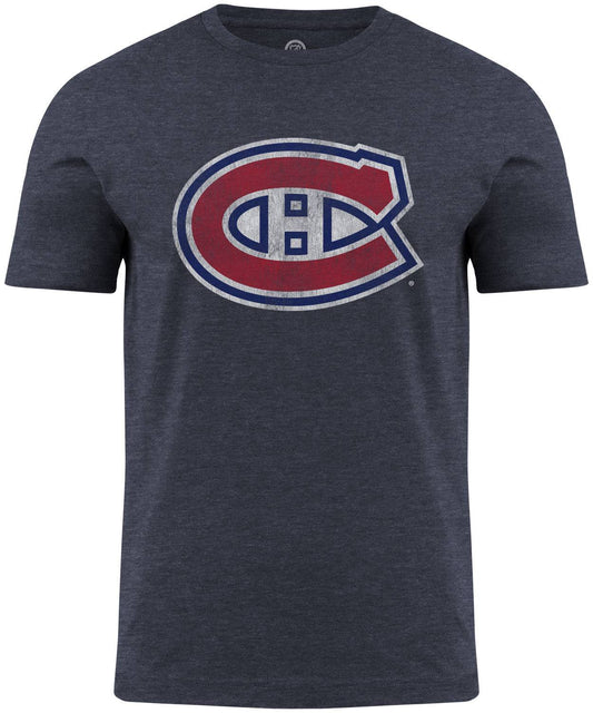 Montreal Canadiens NHL Distressed Logo Navy T-Shirt