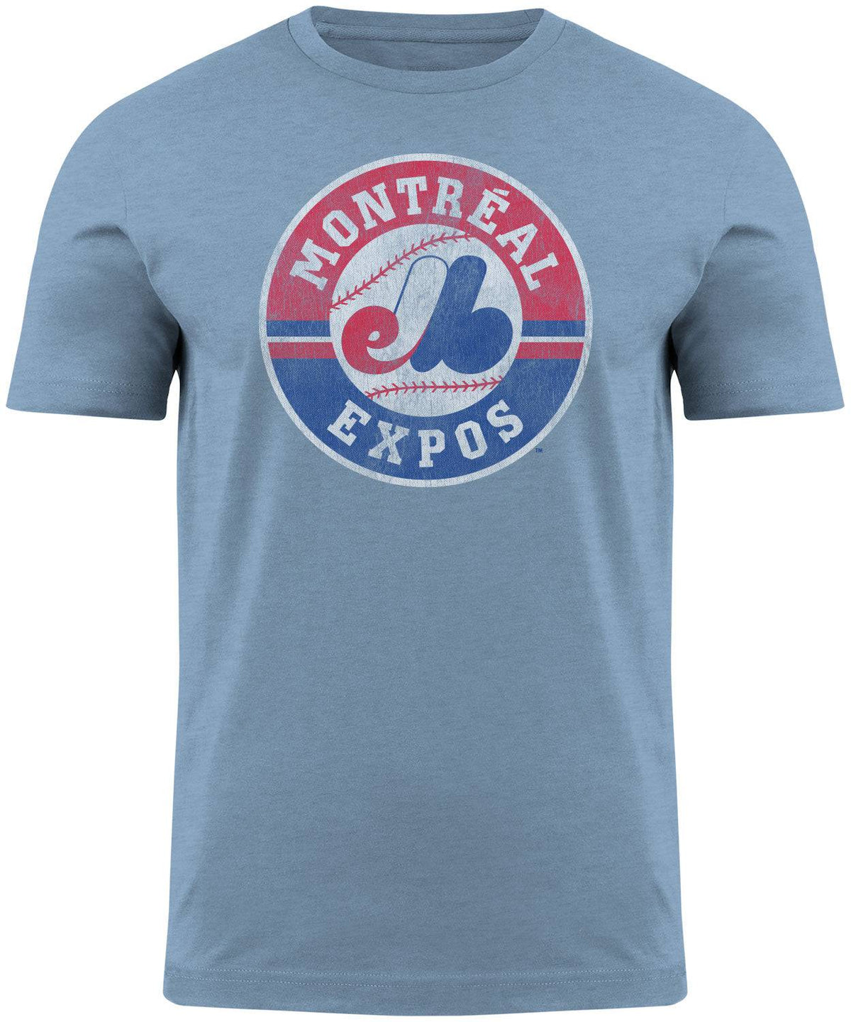 Montreal Expos MLB Distressed 1992 Light Blue T-Shirt