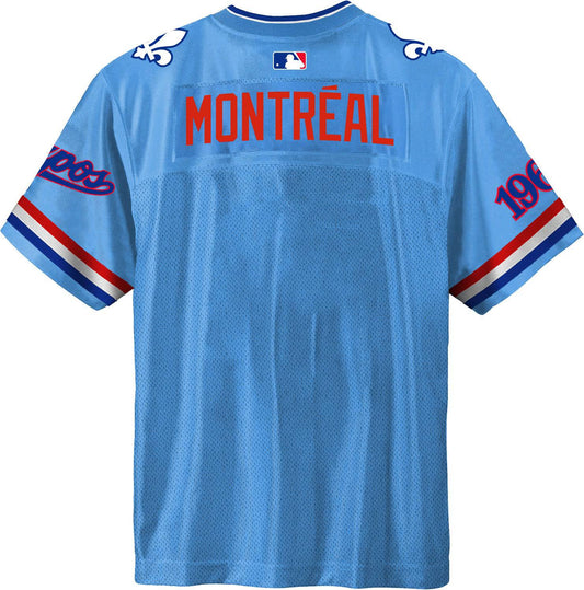 Montreal Expos MLB Football Light Blue T-Shirt