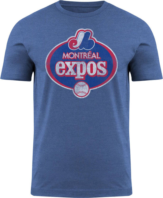 Montreal Expos MLB Punchout Royal Blue T-Shirt