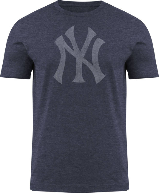 New York Yankees MLB Distressed Logo Navy T-Shirt