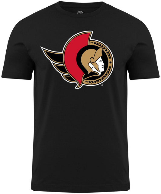 Ottawa Senators NHL Primary Logo Black T-Shirt