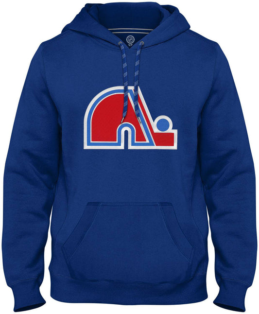 Quebec Nordiques NHL Express Canada Royal Blue Hoodie