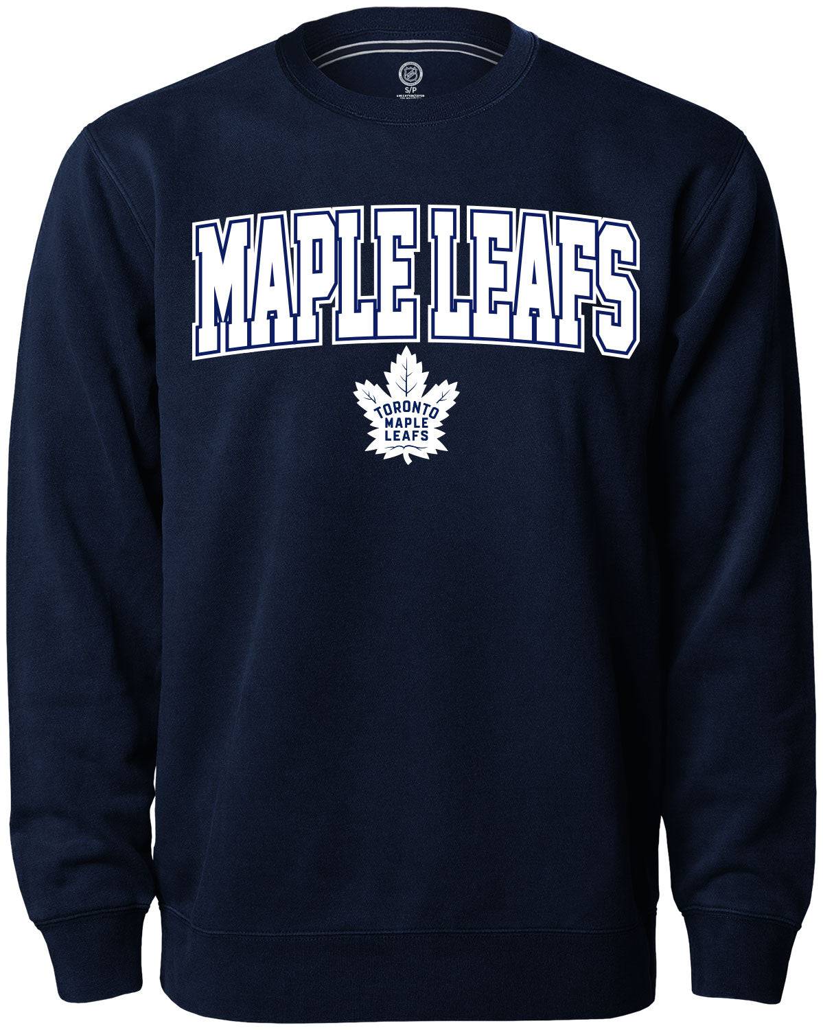 Toronto Maple Leafs NHL Crew Navy Sweatshirt