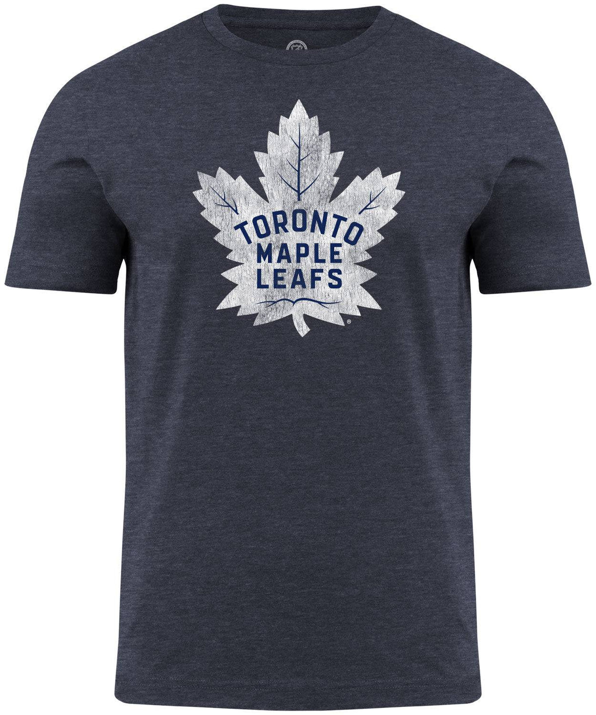 Toronto Maple Leafs NHL Distressed Logo Navy T-Shirt