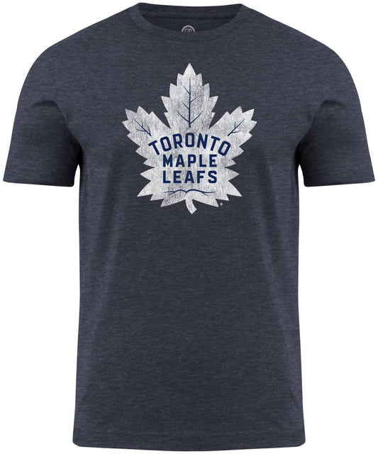 Toronto Maple Leafs NHL Distressed Logo Navy T-Shirt