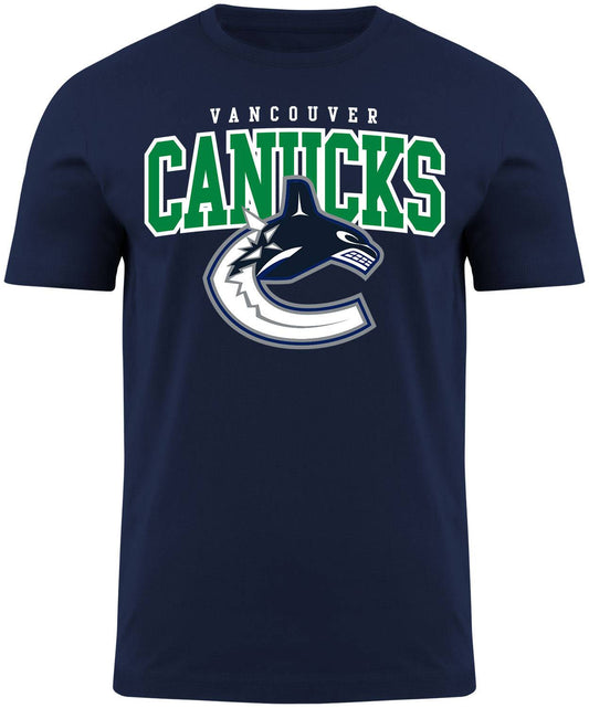 Vancouver Canucks NHL Back 2 Basics Navy T-Shirt