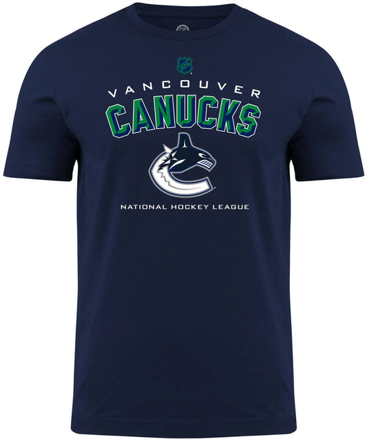 Vancouver Canucks NHL Bevel Navy T-Shirt