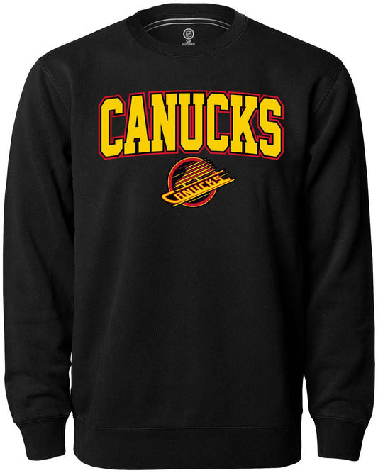 Vancouver Canucks NHL Crew Black Sweatshirt