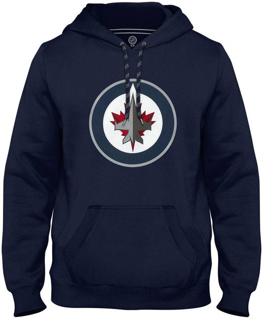 Winnipeg Jets NHL Express Canada Official Logo Navy Hoodie