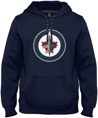 Winnipeg Jets NHL Express Canada Official Logo Navy Hoodie